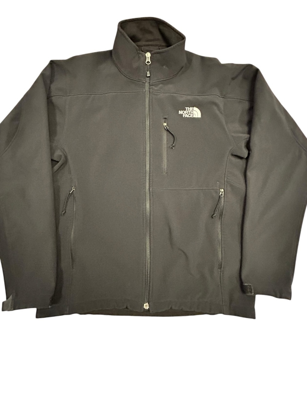 The North Face Men’s Black Softshell Jacket Small Full Zip Casual Water Resist